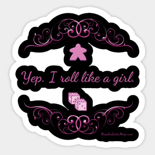 Like a Girl, pink Sticker